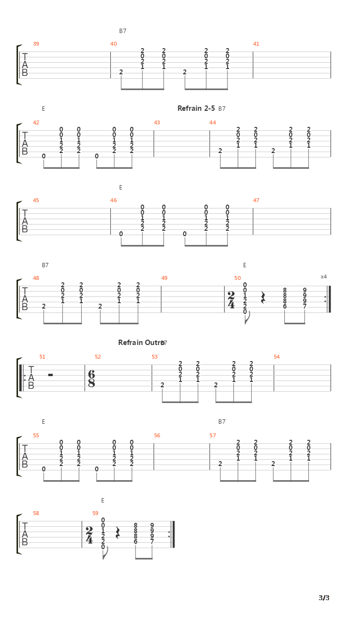 La Java Sans Joie吉他谱