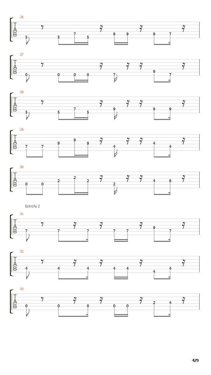 La Verdad吉他谱