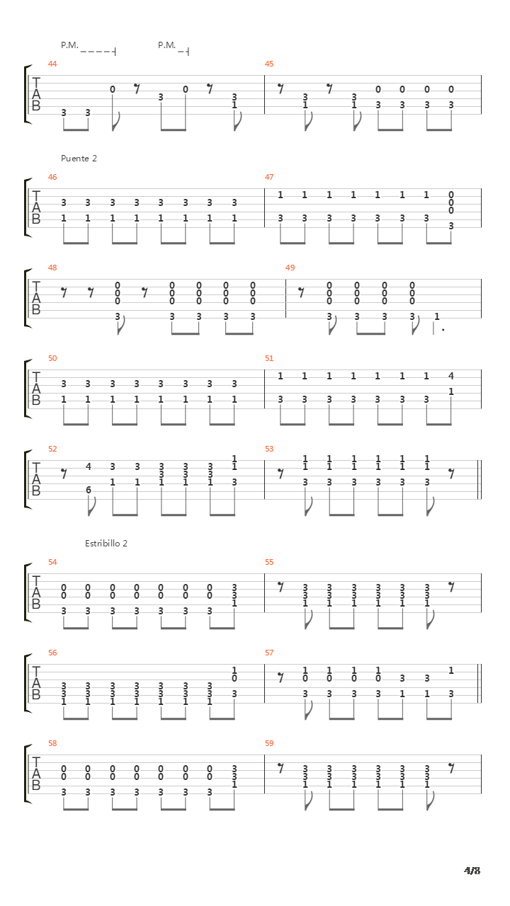Perdiste吉他谱