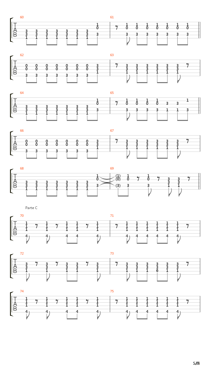 Perdiste吉他谱
