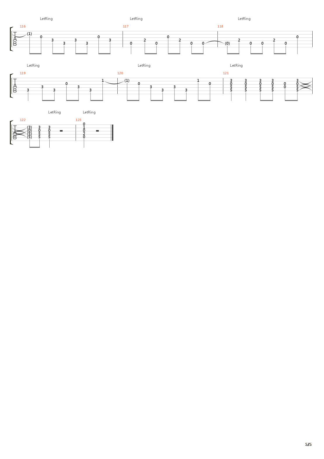 Triste吉他谱