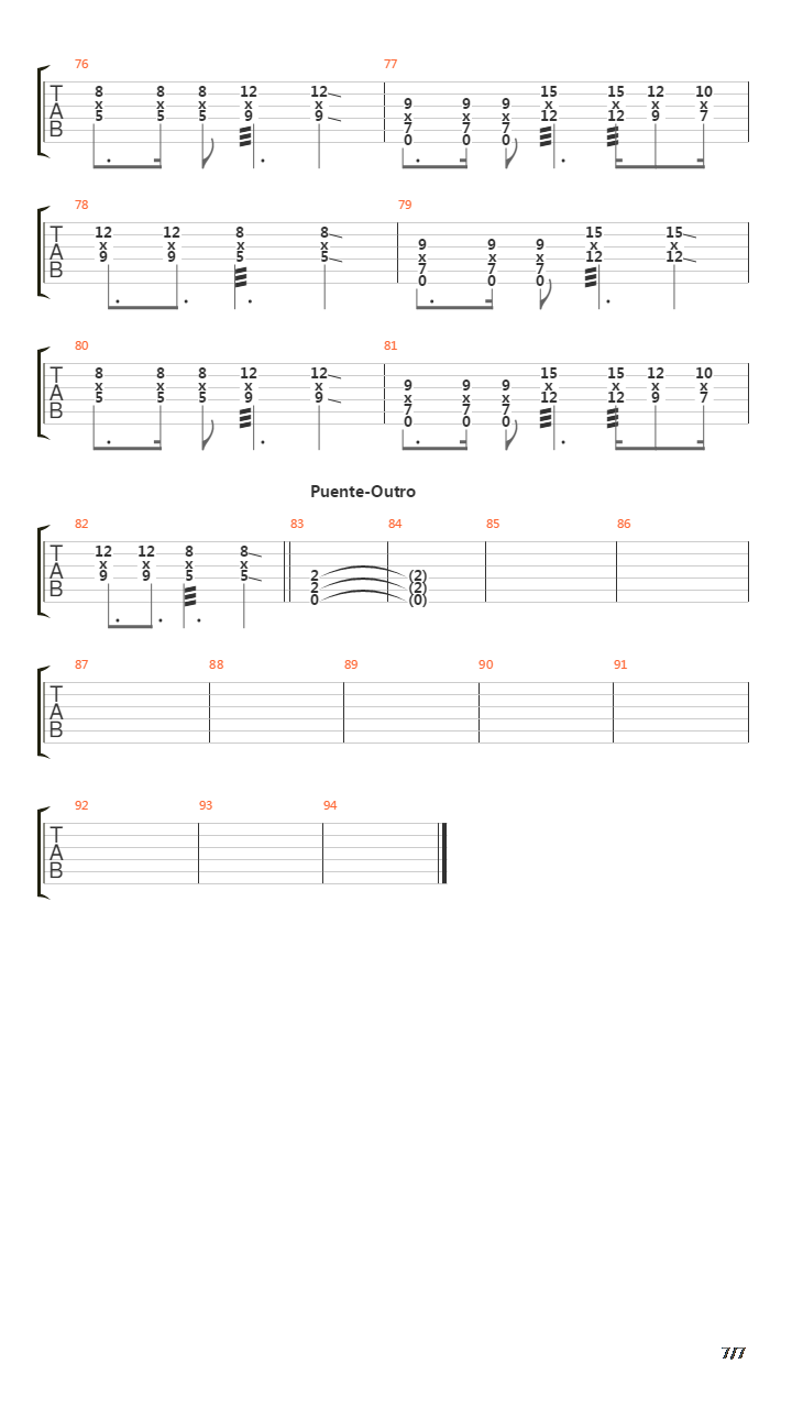 Brota吉他谱