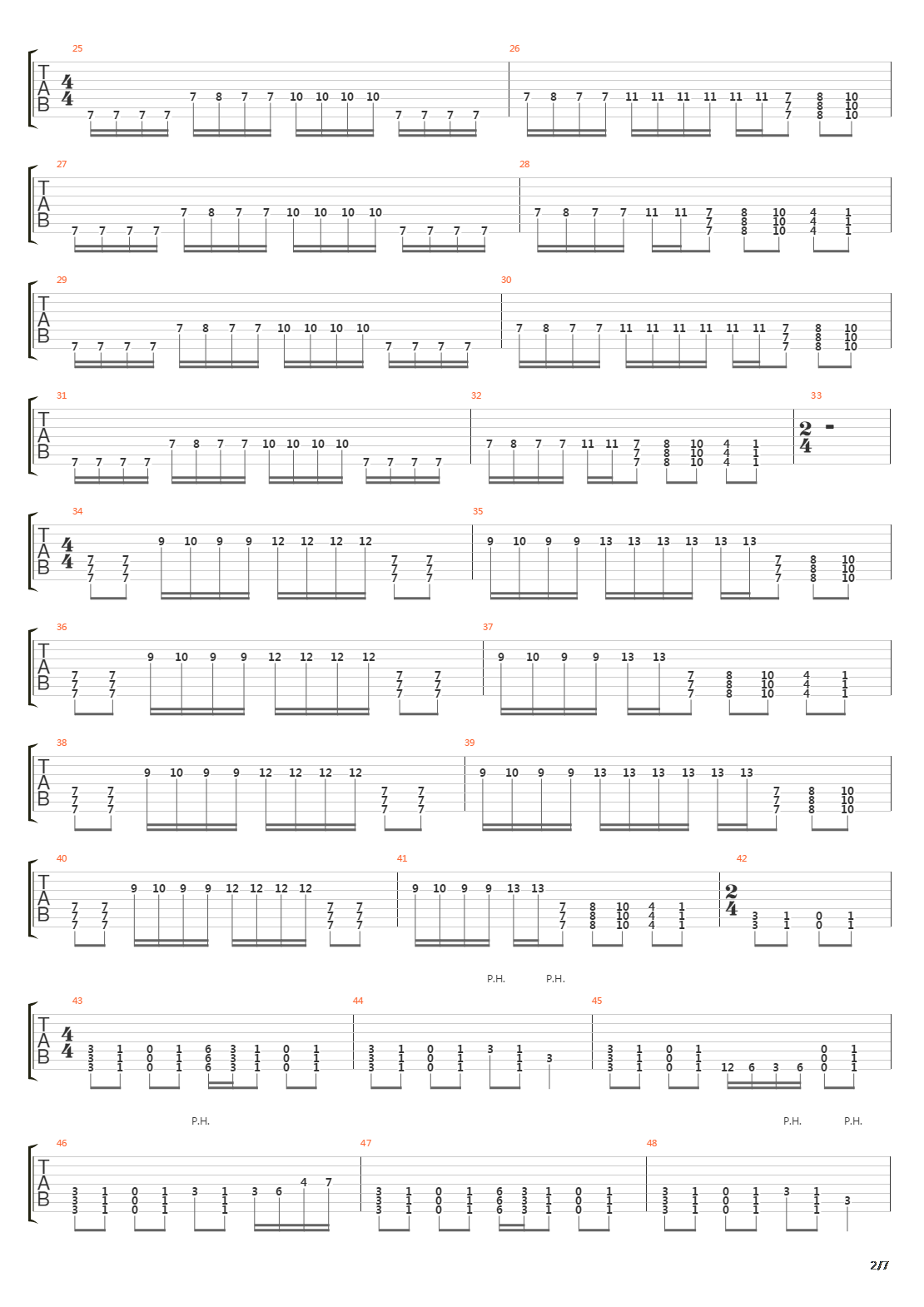 Broken Lines吉他谱