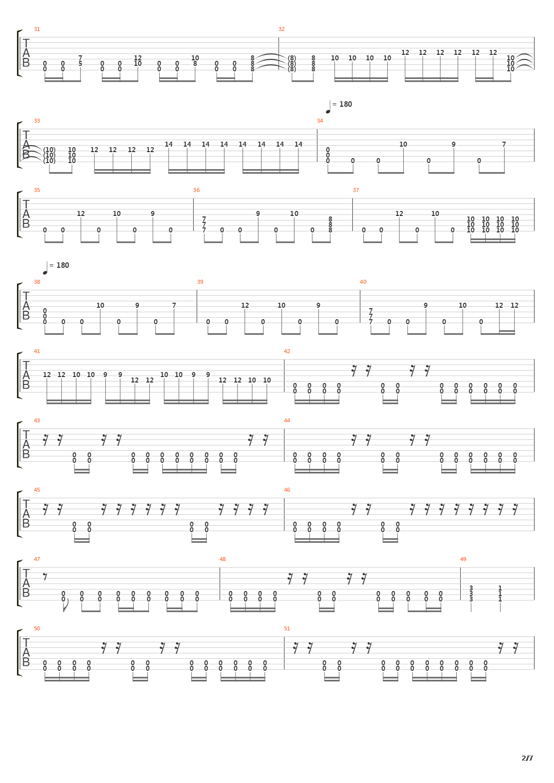 Fallback Rewind吉他谱
