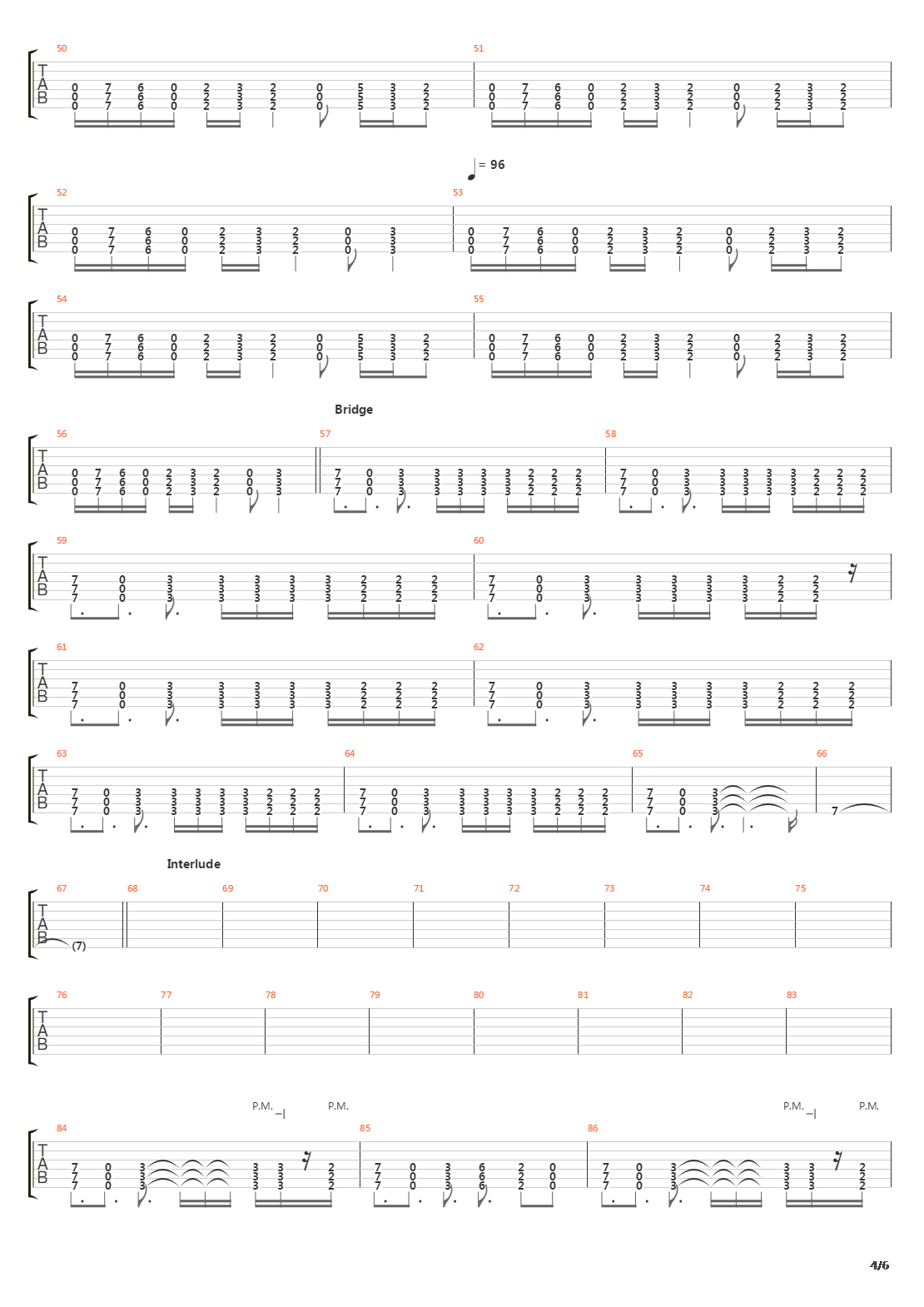 Modified Lie吉他谱