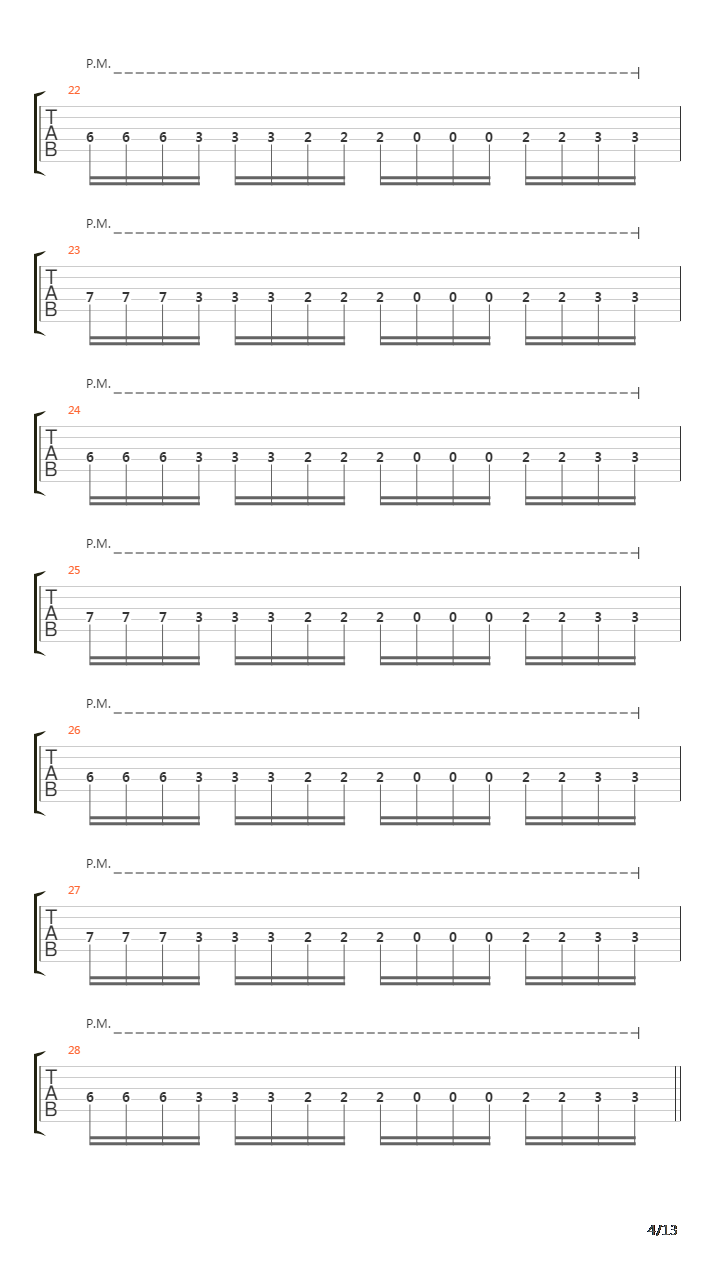 Modified Lie吉他谱