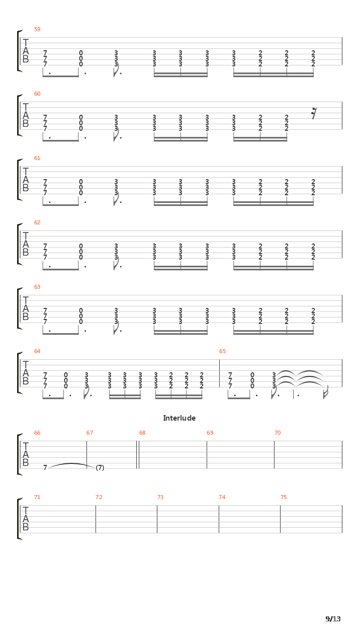 Modified Lie吉他谱