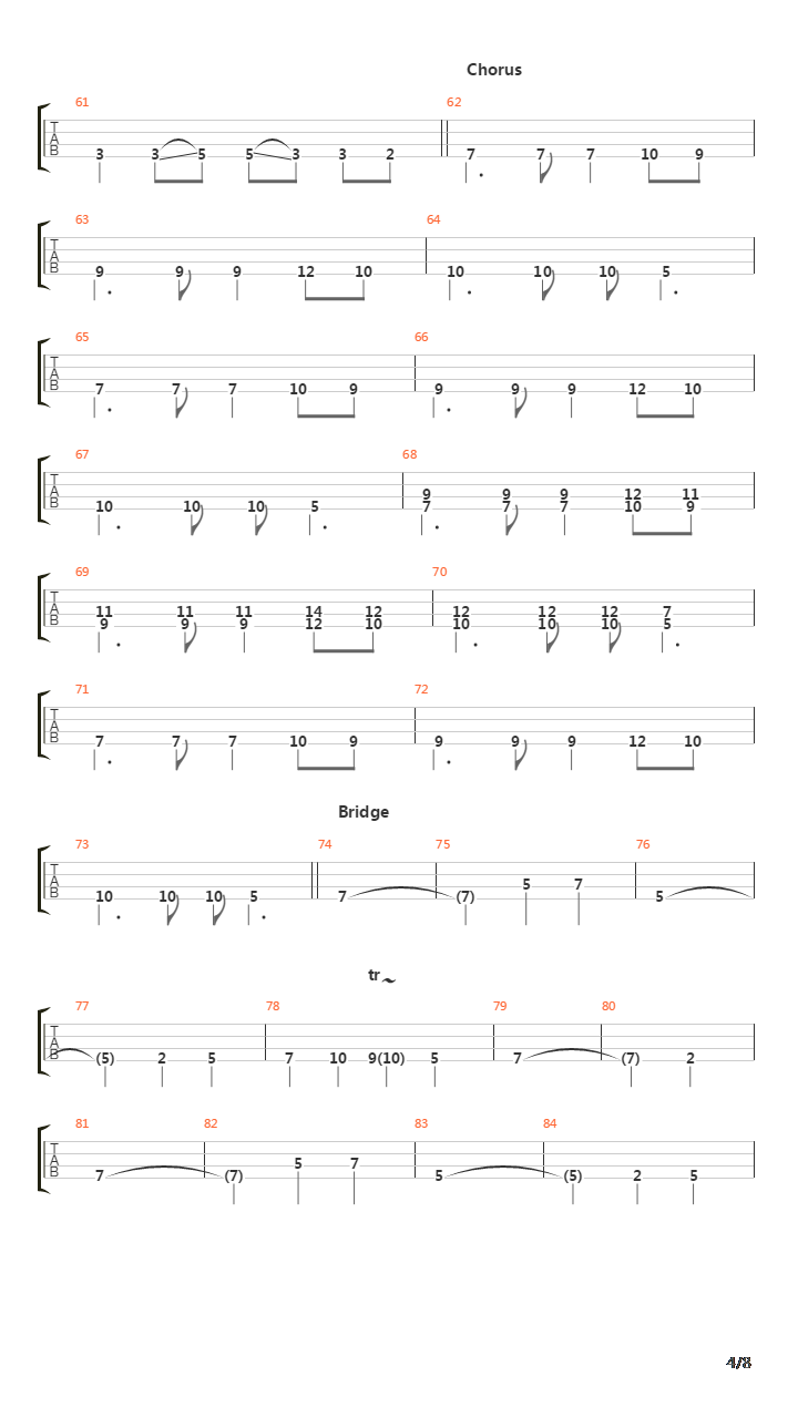Cromwell吉他谱