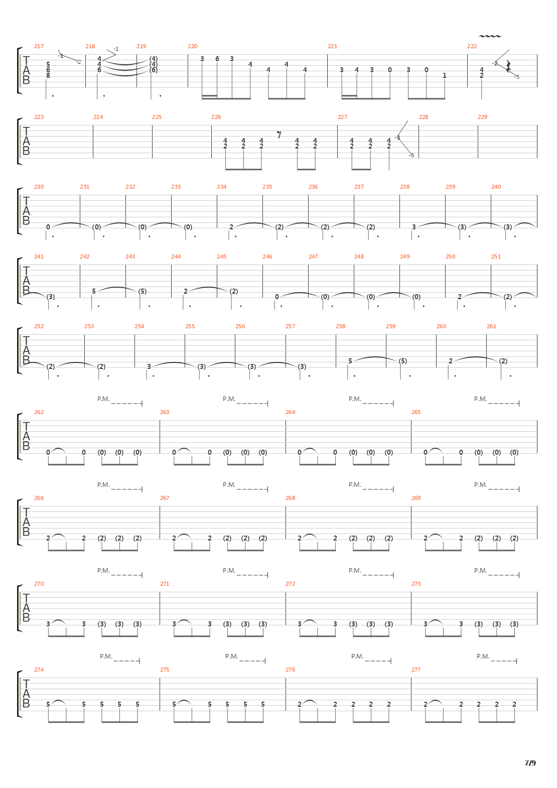 A Debt Owed To The Grave吉他谱