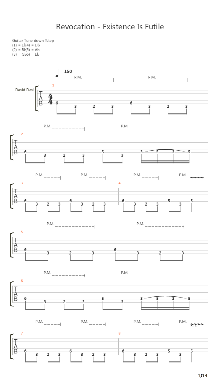 Existence Is Futile吉他谱