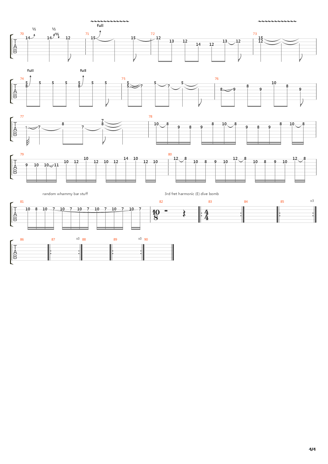 Harlot吉他谱