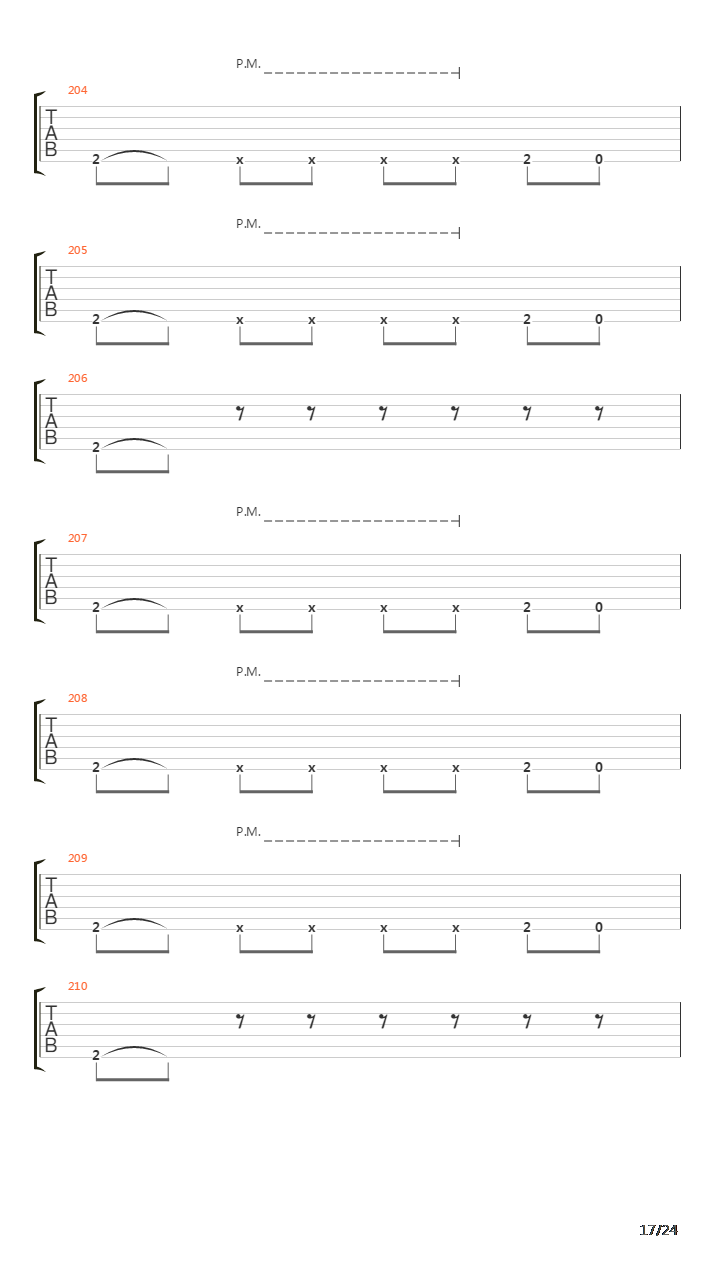 No Funeral吉他谱