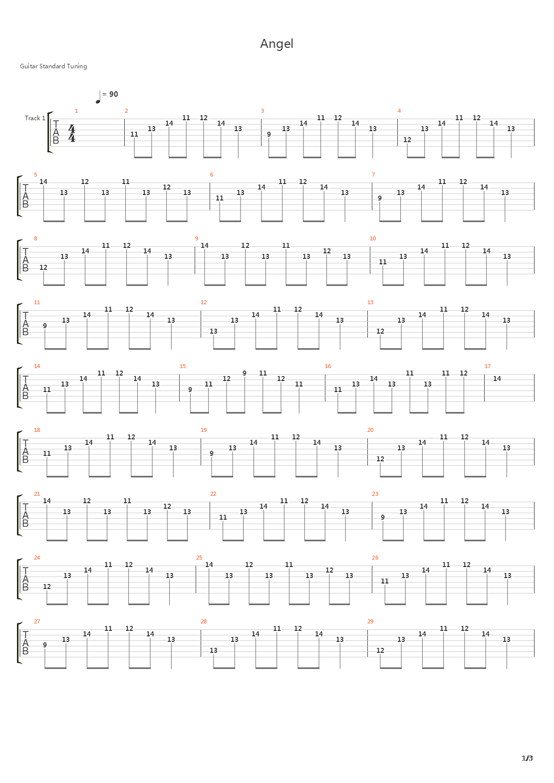 Angel吉他谱