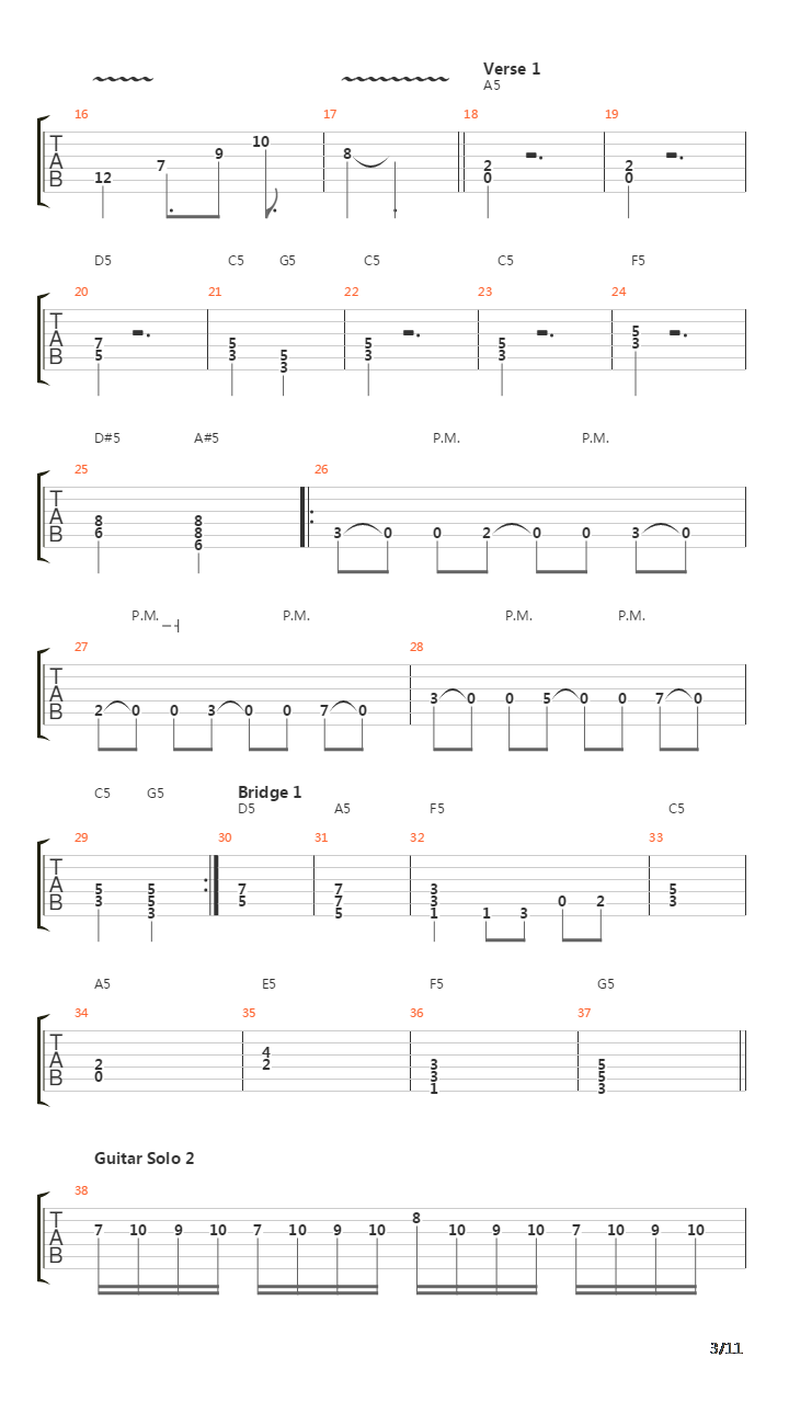 The Pride Of The Tyrant吉他谱