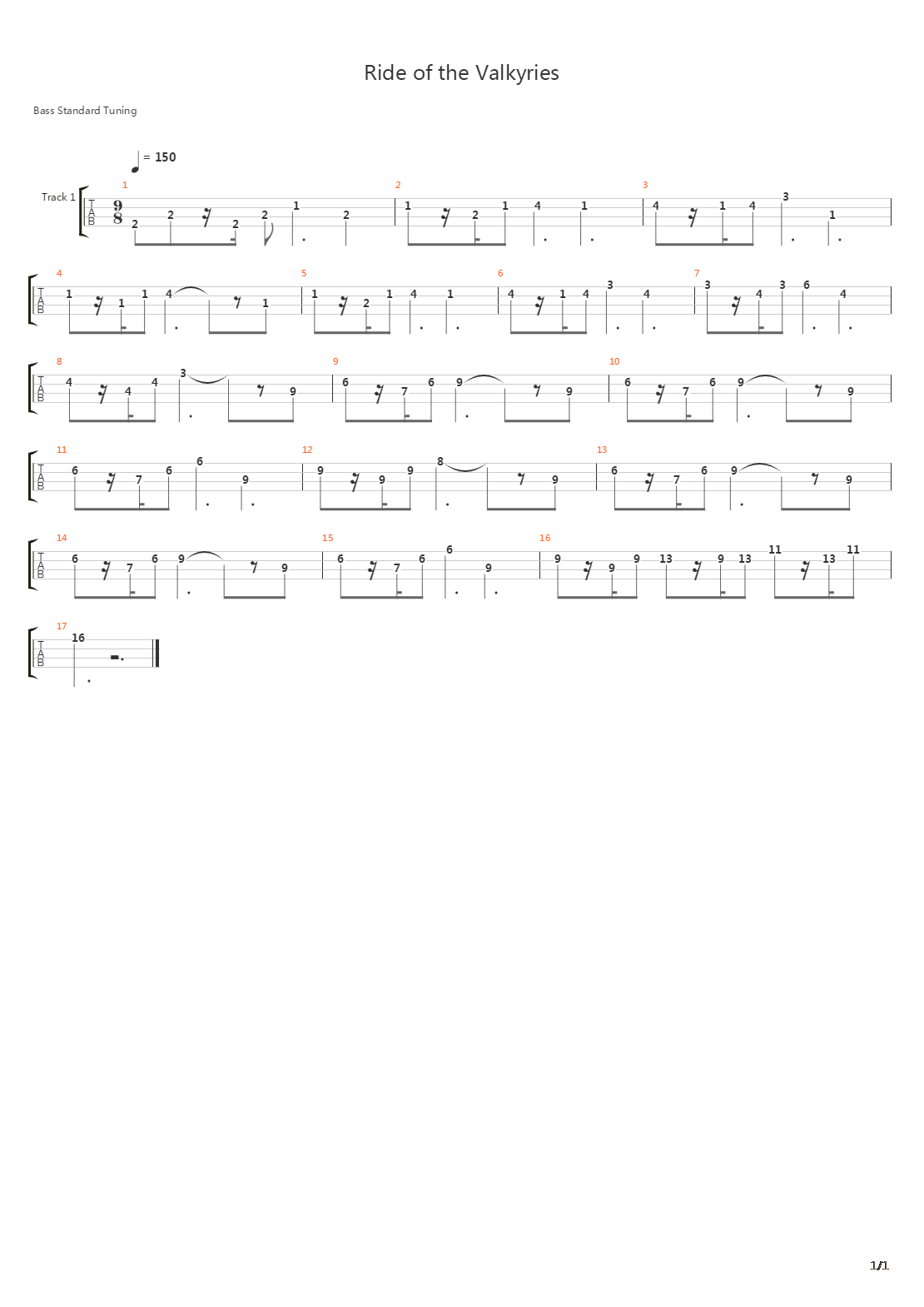 Ride Of The Valkyries吉他谱