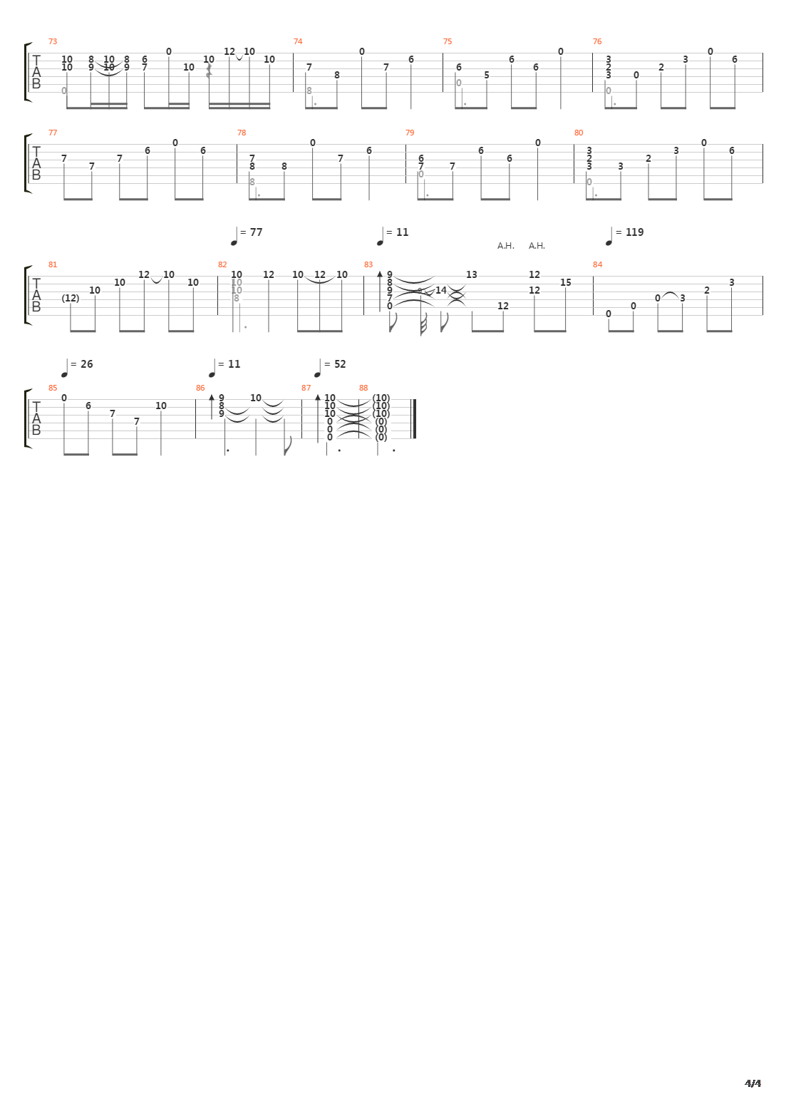 The Castle Of Regret吉他谱