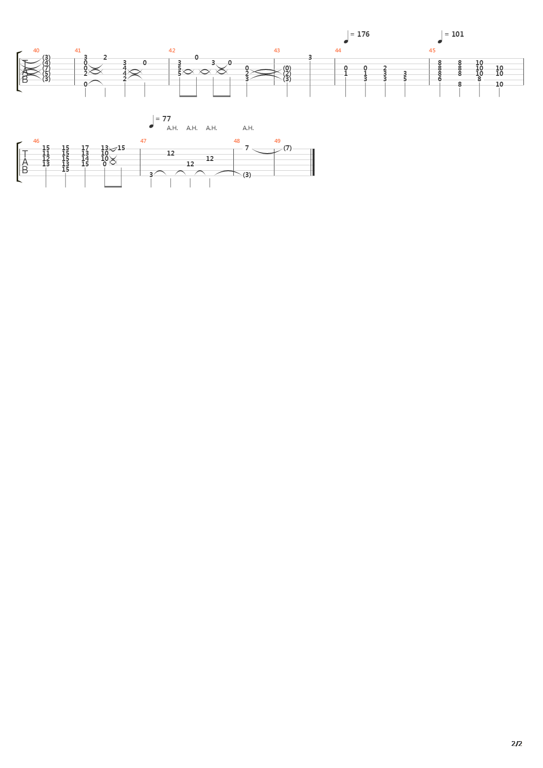 The Seventh Circle吉他谱