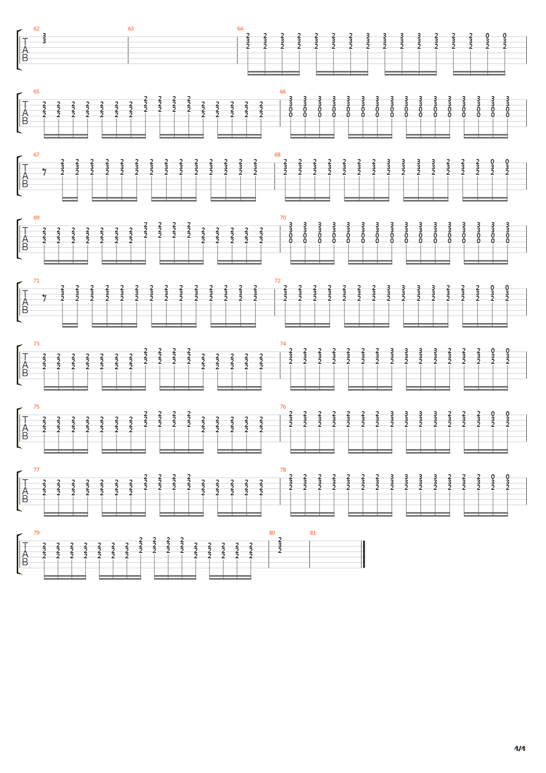 Portions For Foxes吉他谱