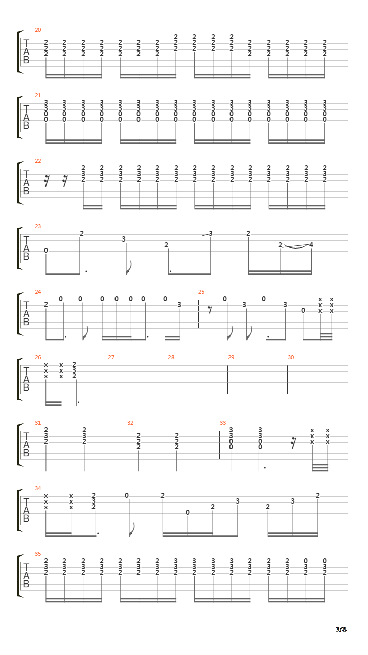 Portions For Foxes吉他谱