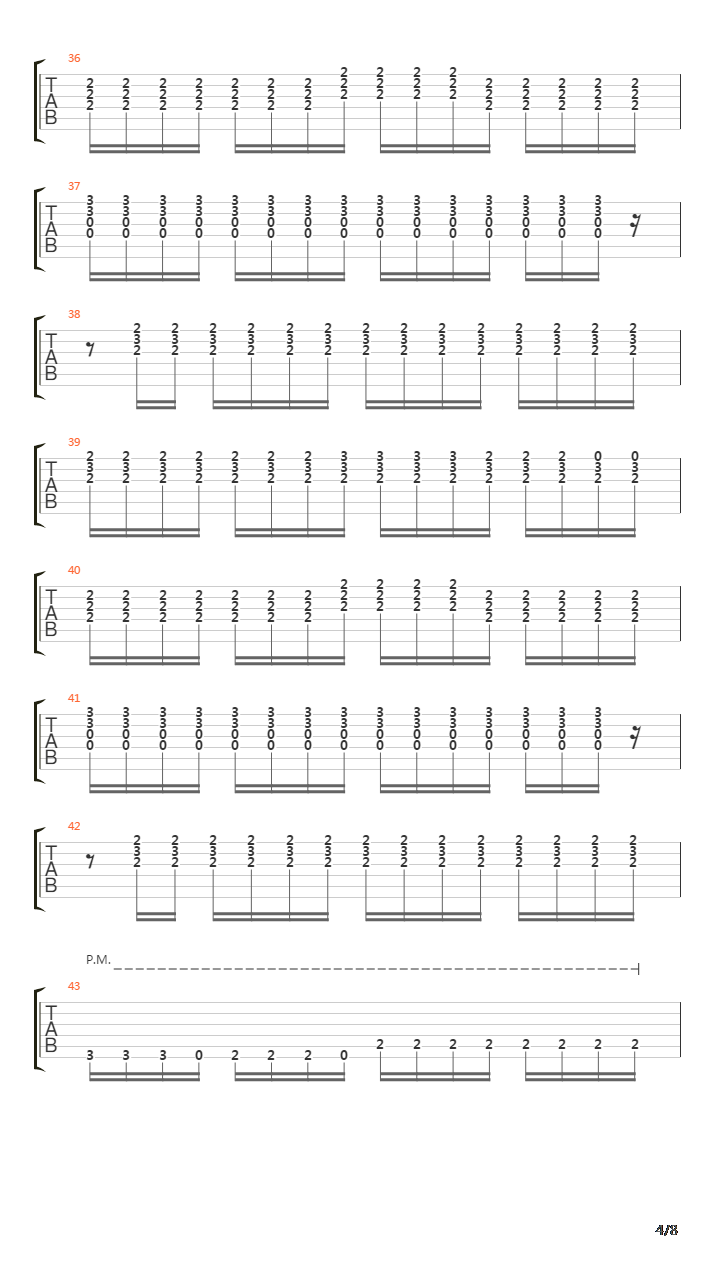 Portions For Foxes吉他谱