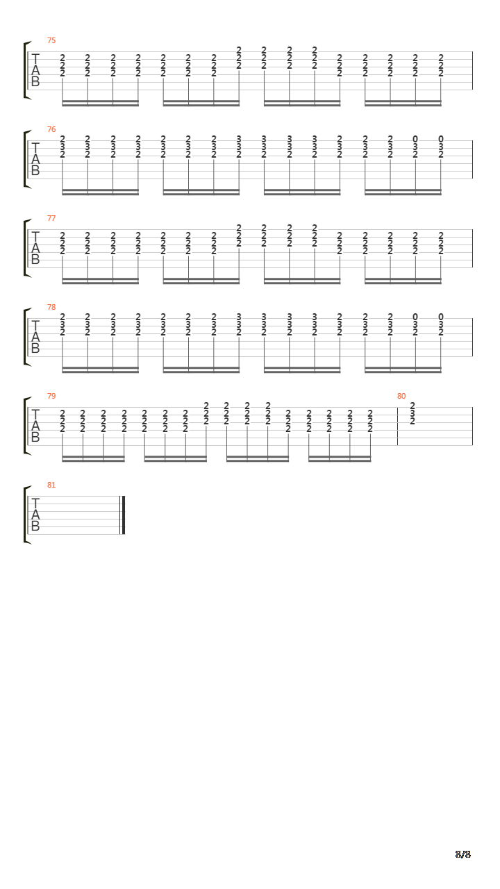 Portions For Foxes吉他谱