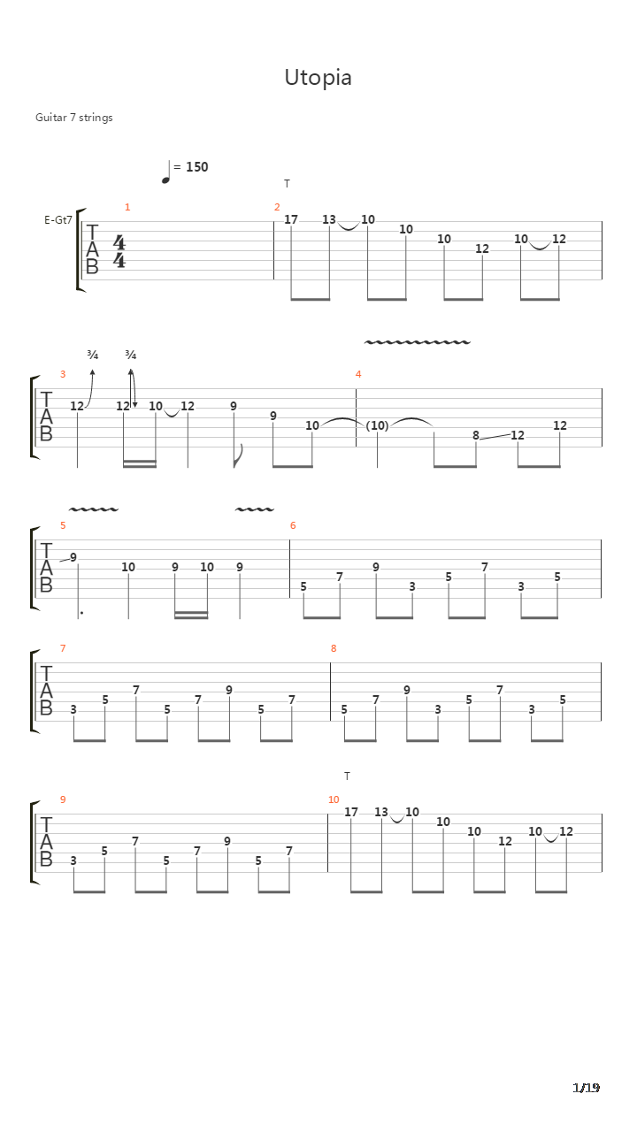 Utopia吉他谱