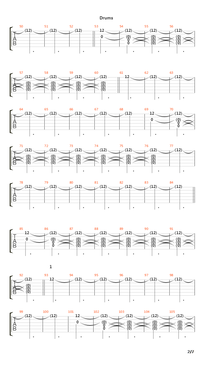 Between The Pillars吉他谱