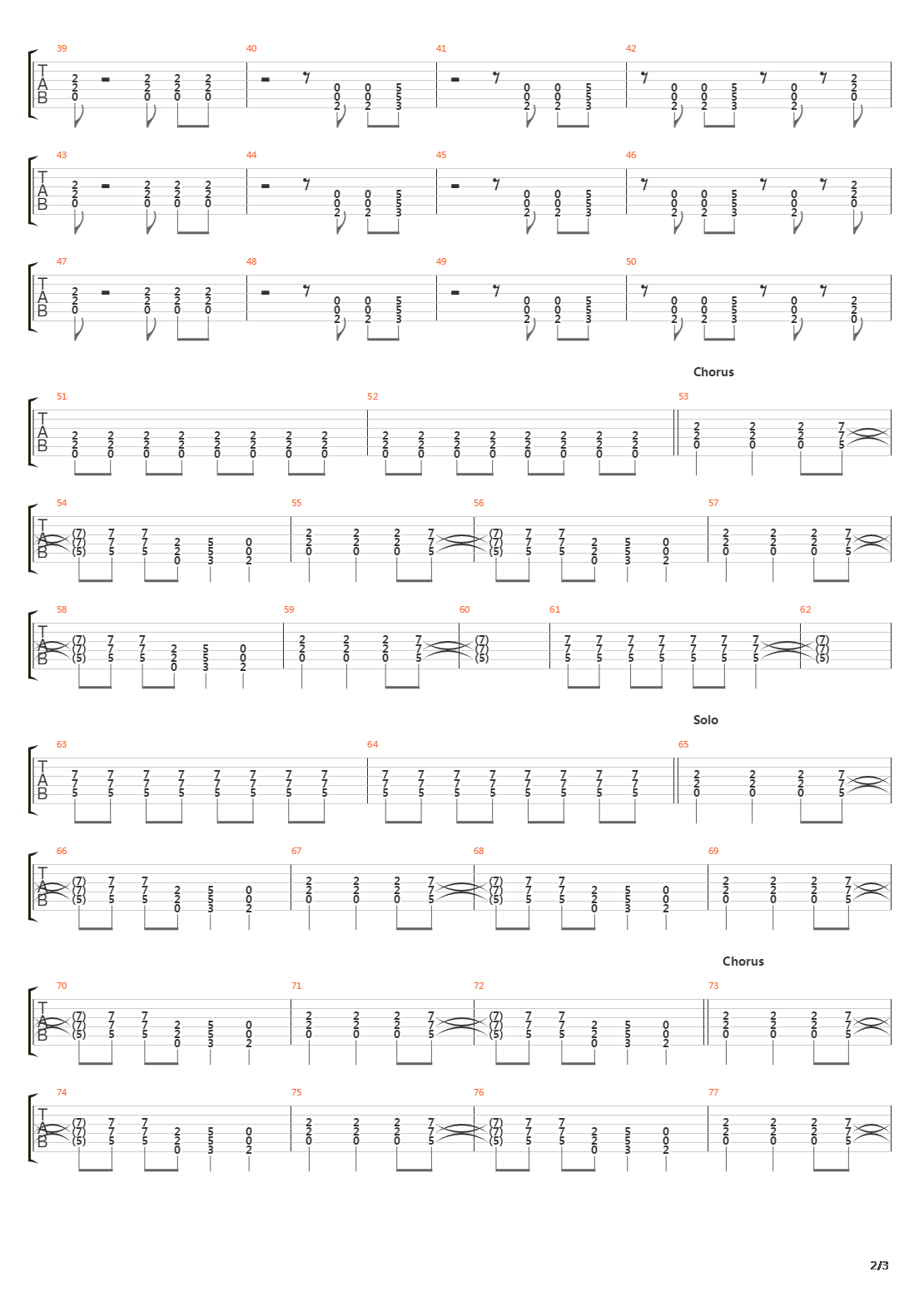 Highway To Hell吉他谱