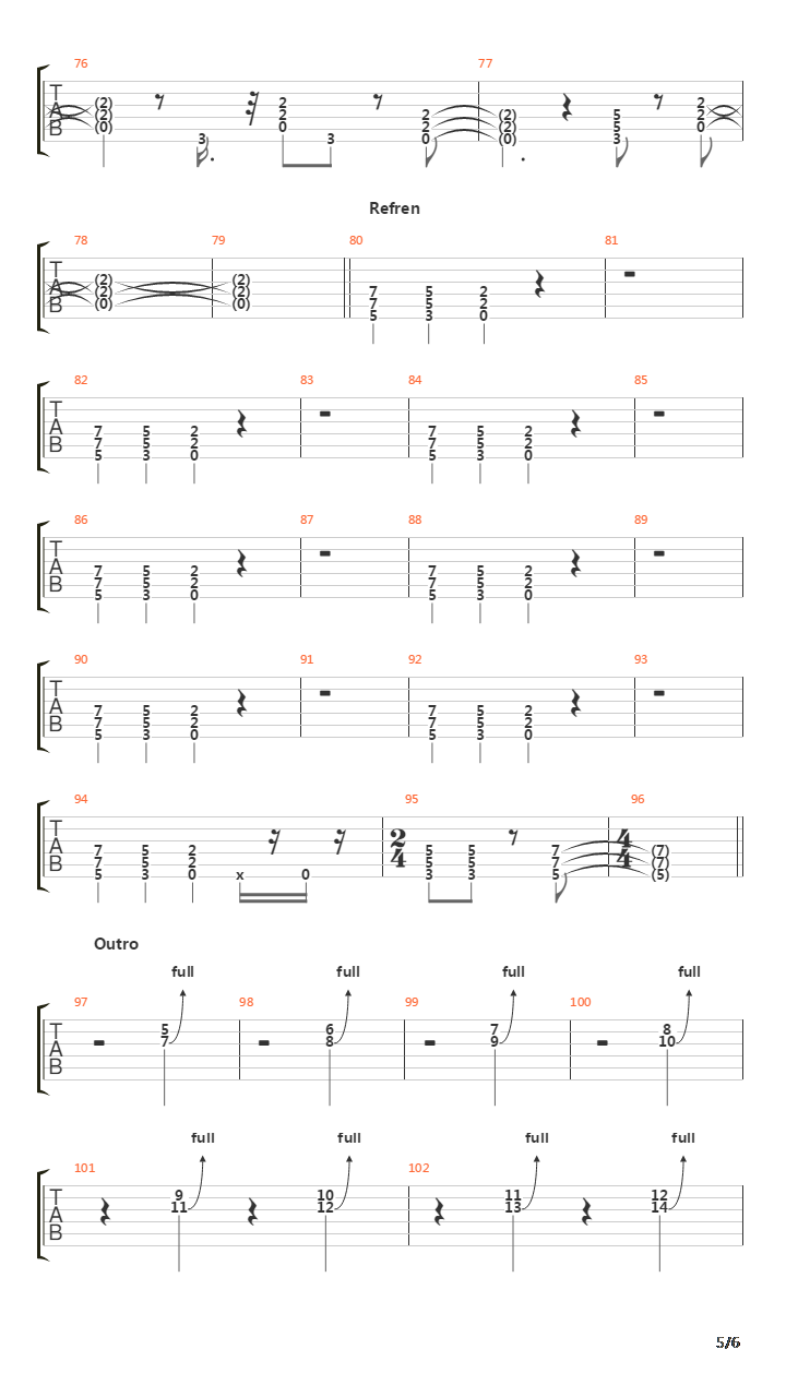 Tnt吉他谱