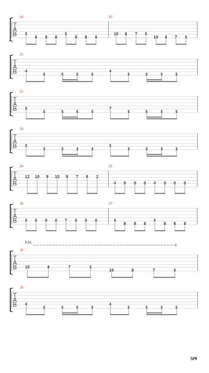 Bridges Will Burn吉他谱