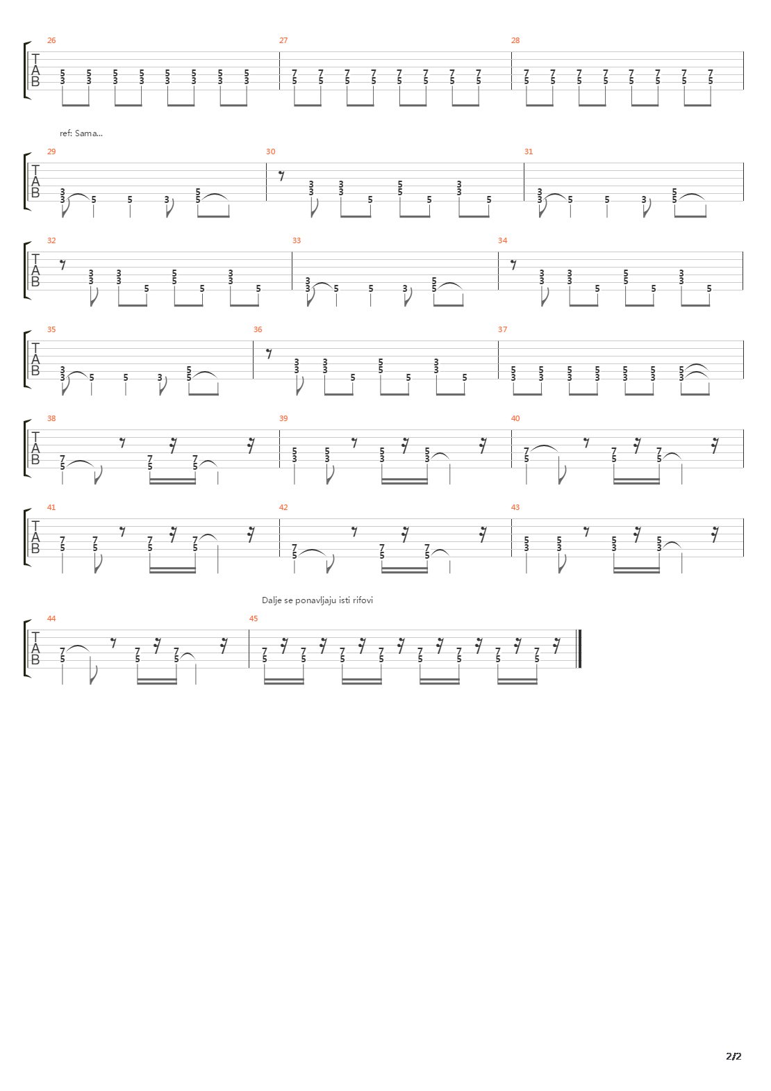 Sama吉他谱