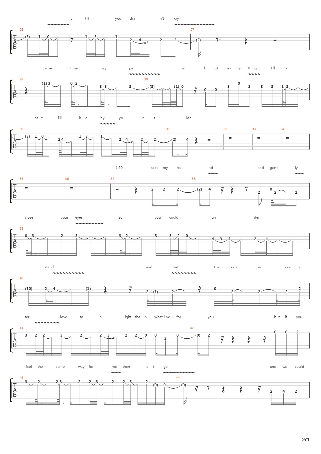 214吉他谱