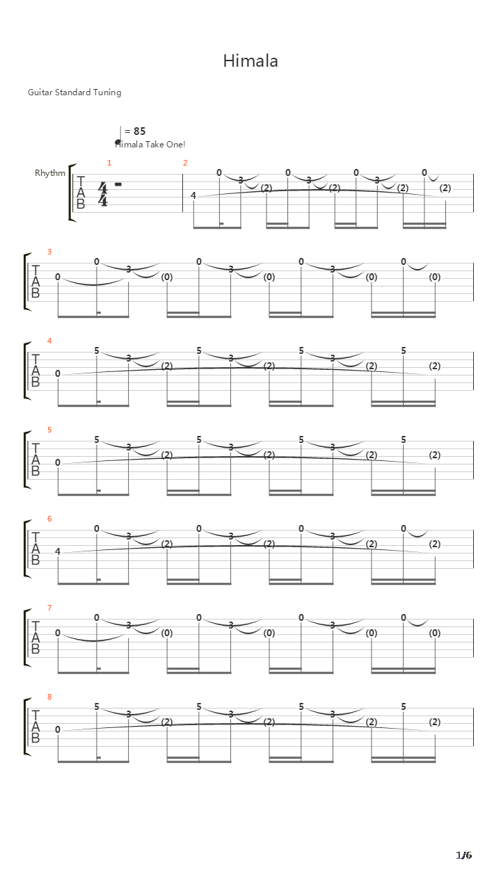 Himala吉他谱