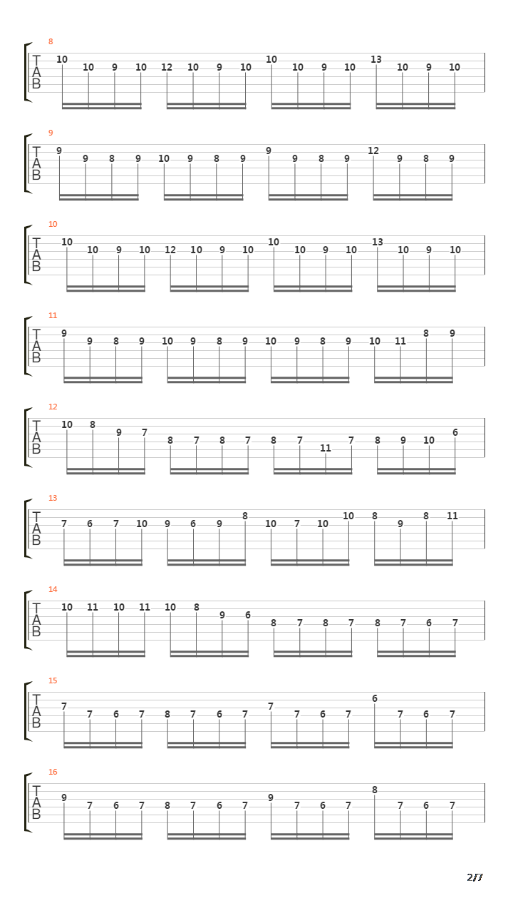 Suite No1吉他谱