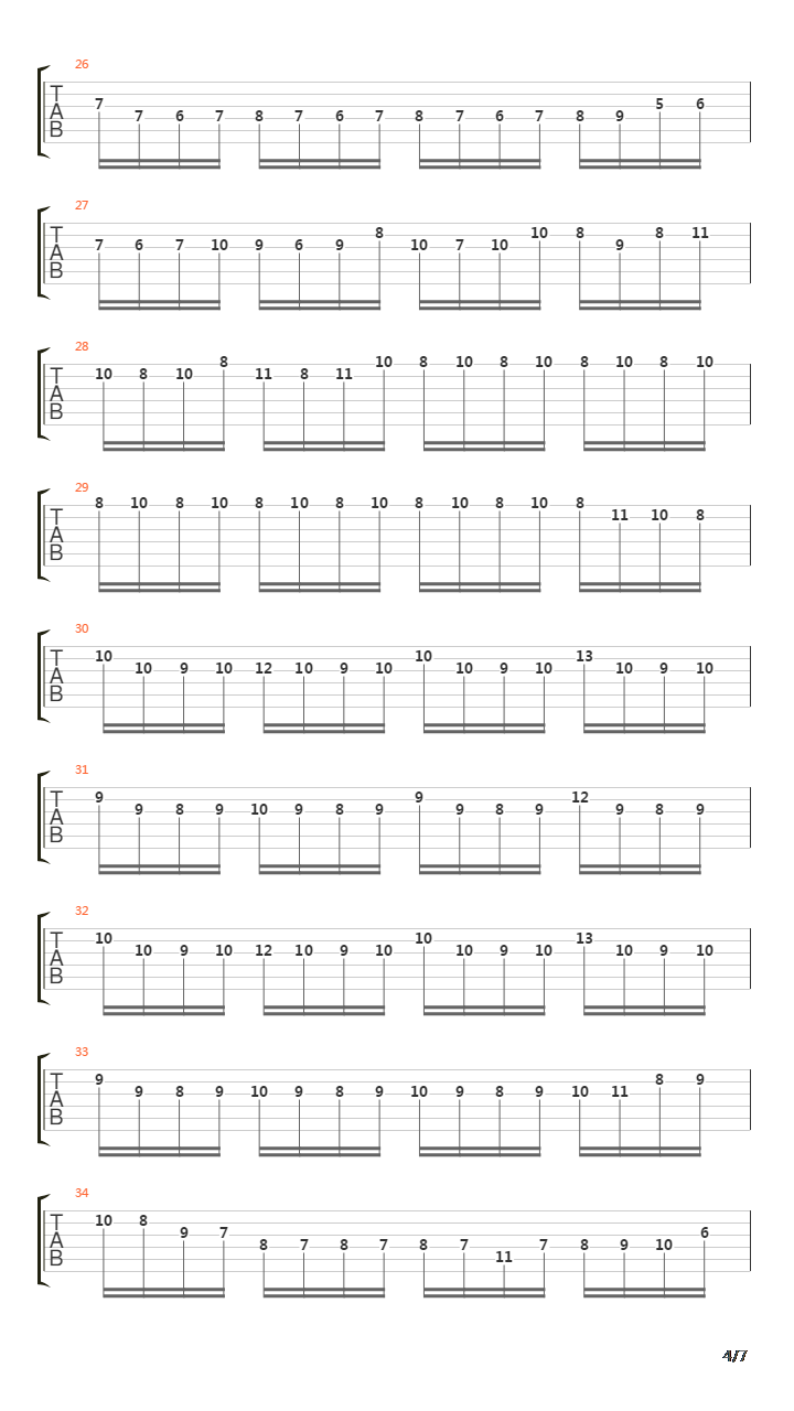 Suite No1吉他谱