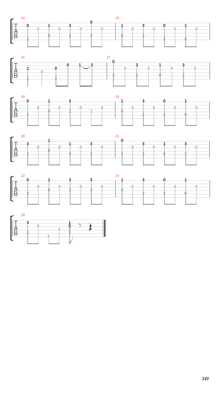 Humming Song吉他谱