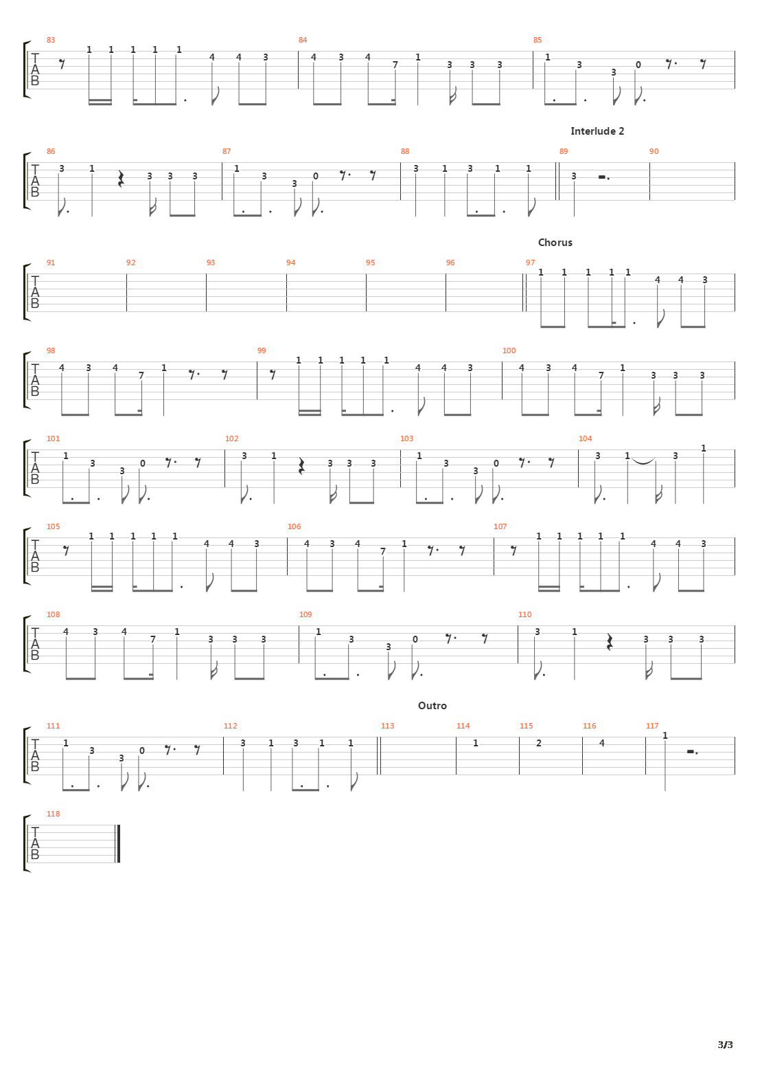 Pesta吉他谱