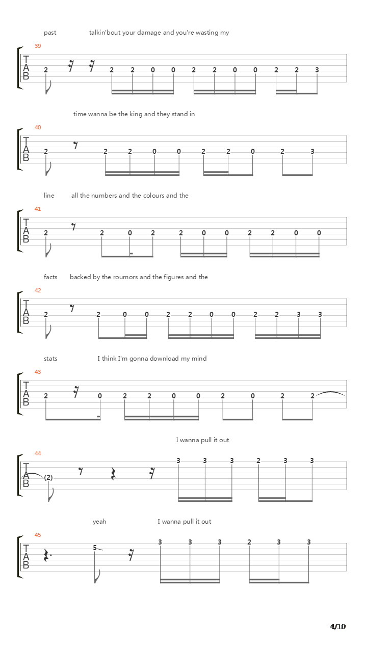 Disconnect吉他谱