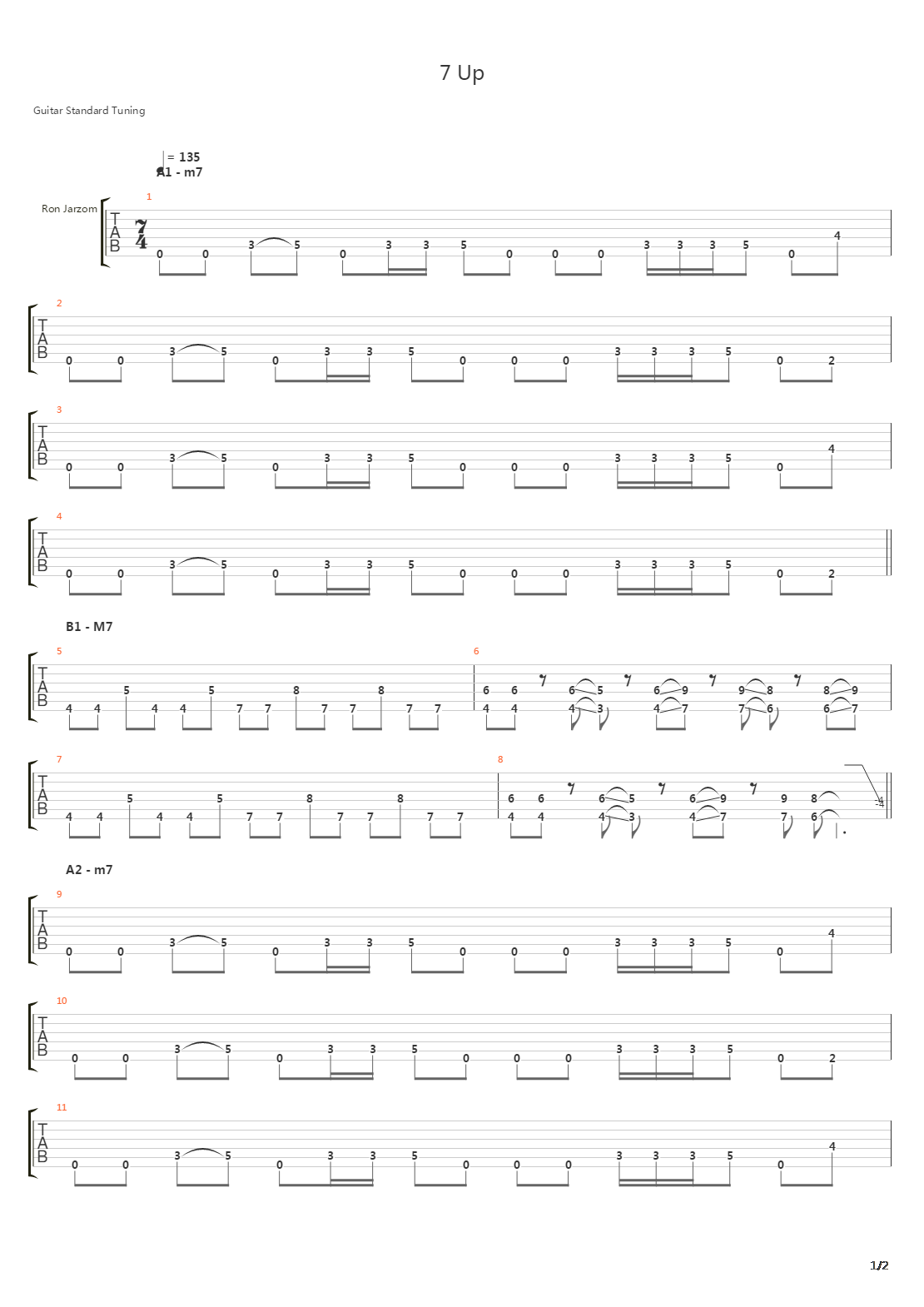 7 Up吉他谱