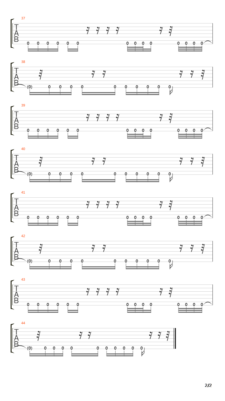 The Resting Sonata吉他谱