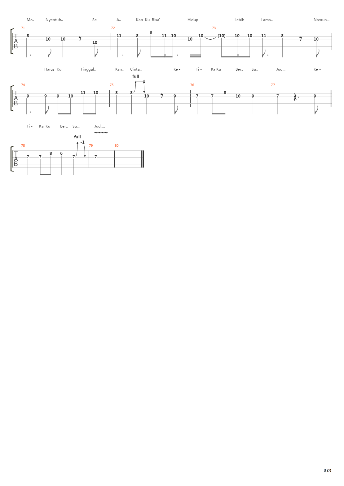 Ayat-ayat Cinta吉他谱