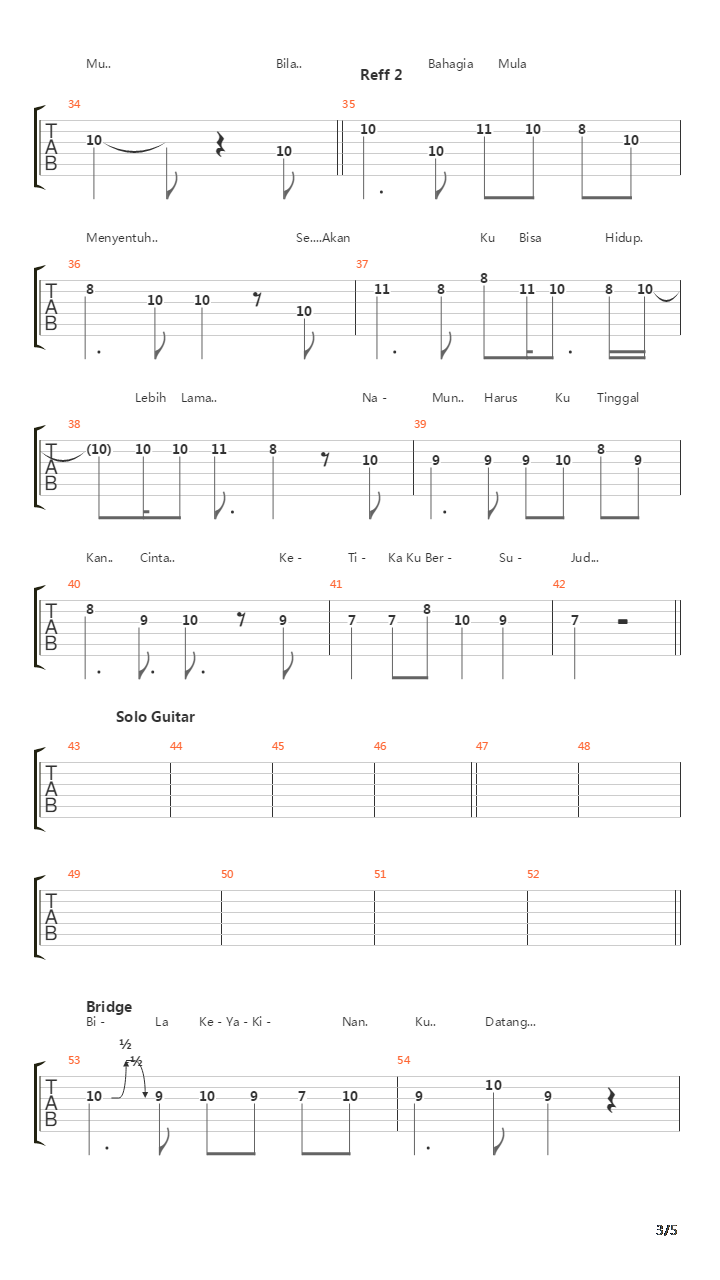 Ayat-ayat Cinta吉他谱