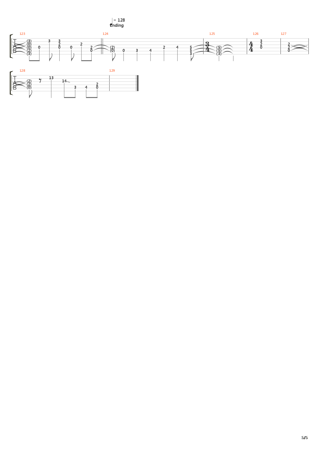 Prime Time吉他谱