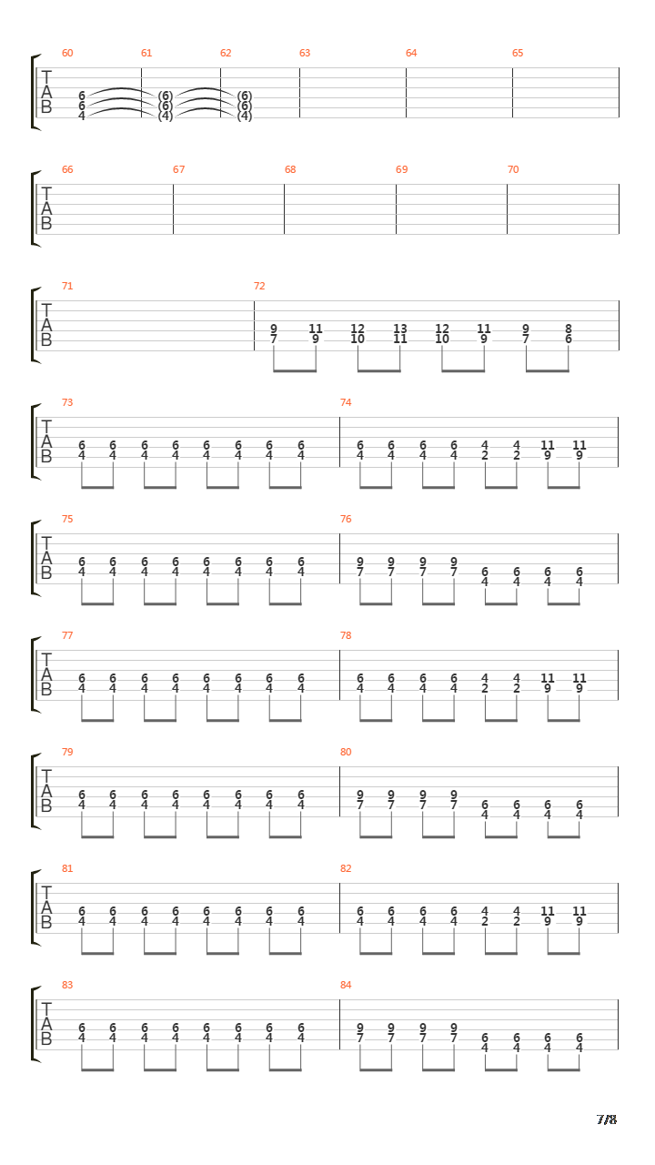 Full Steam Spacemachine吉他谱