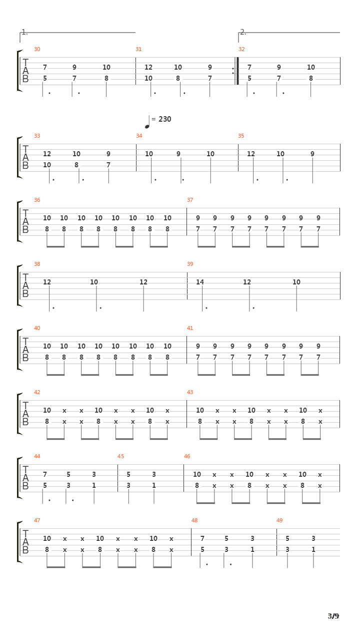 Above Me吉他谱