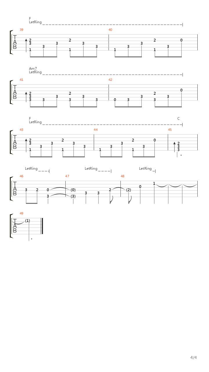 Hallelujah吉他谱