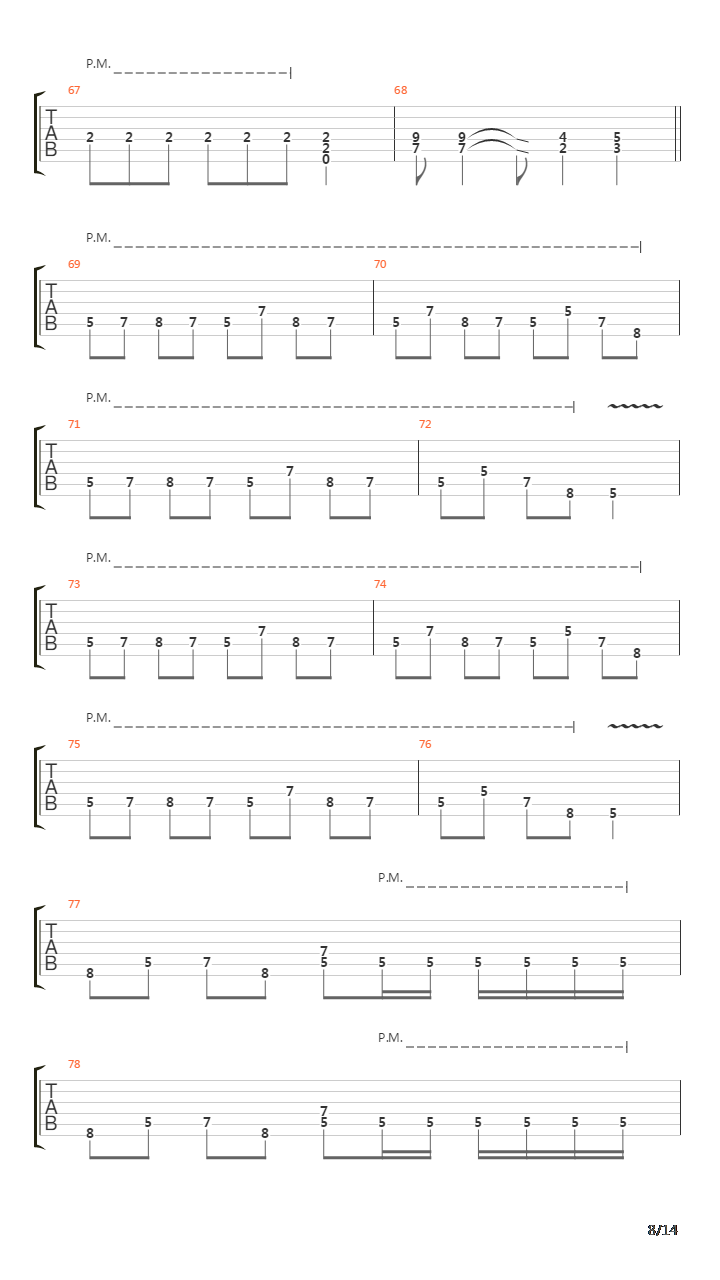 Into The Arena吉他谱