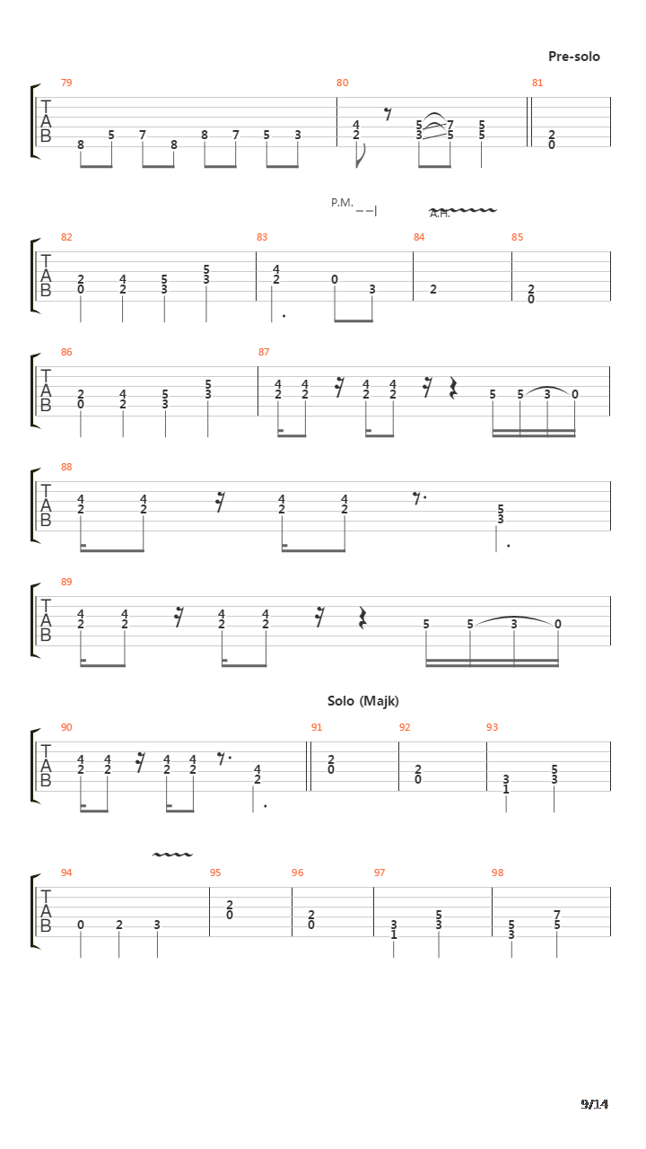 Into The Arena吉他谱