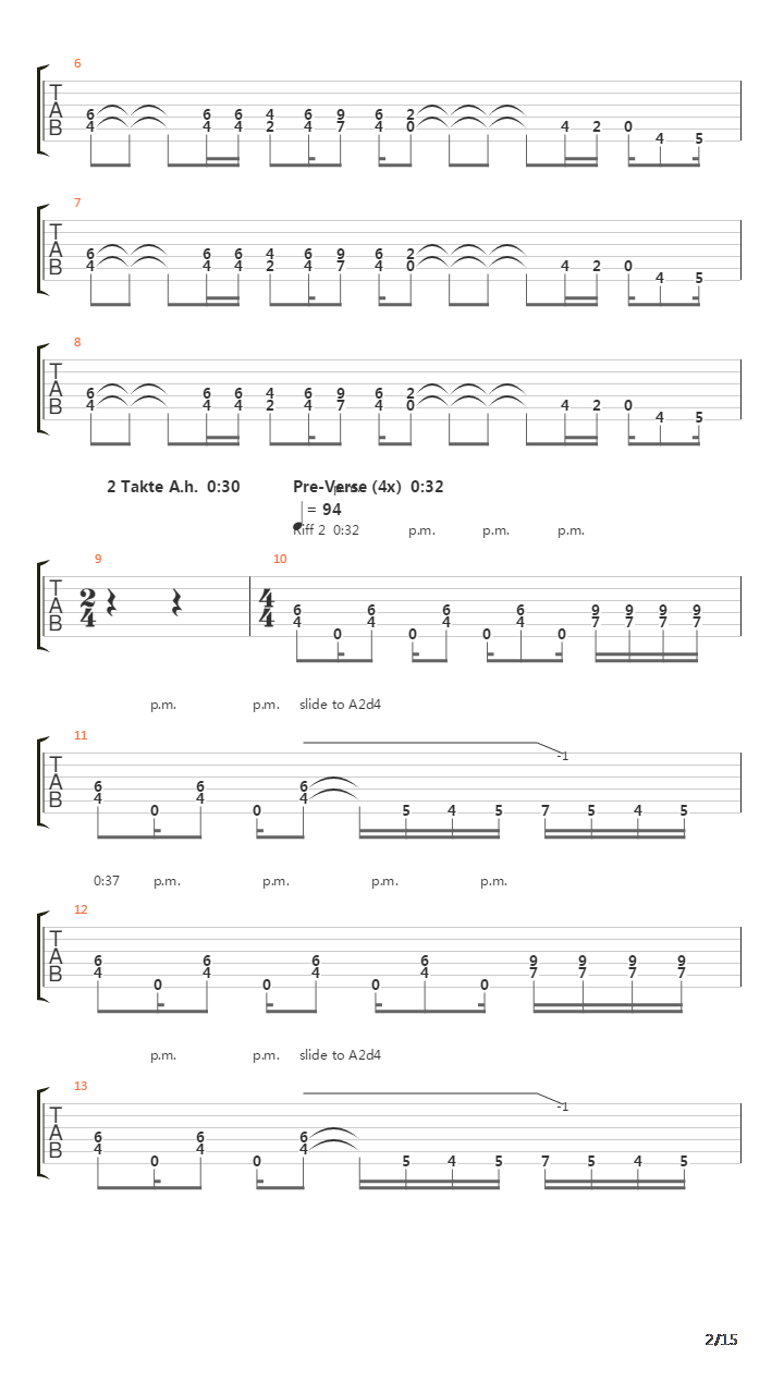 Marching To Die吉他谱