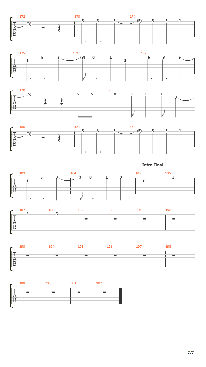 Port Royal吉他谱